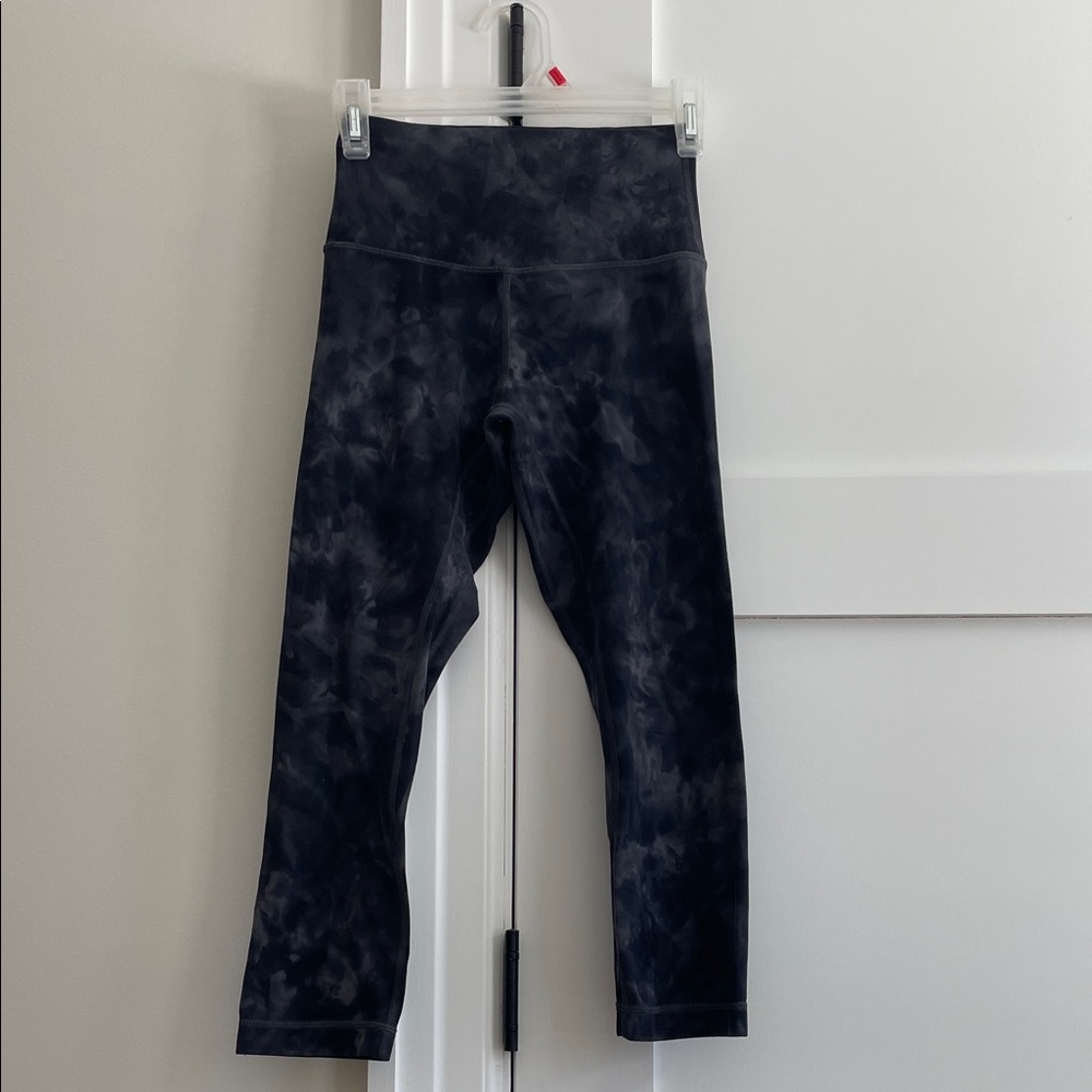 Lululemon gray tie-dye align leggings. Worn. No tags. Size 4